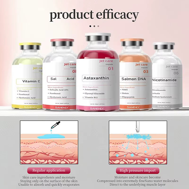 SANENDI Jet Peel Ampoule Sérum Acide Hyaluronique PDRN Essence Peptides de Cuivre Collagène Niacinam