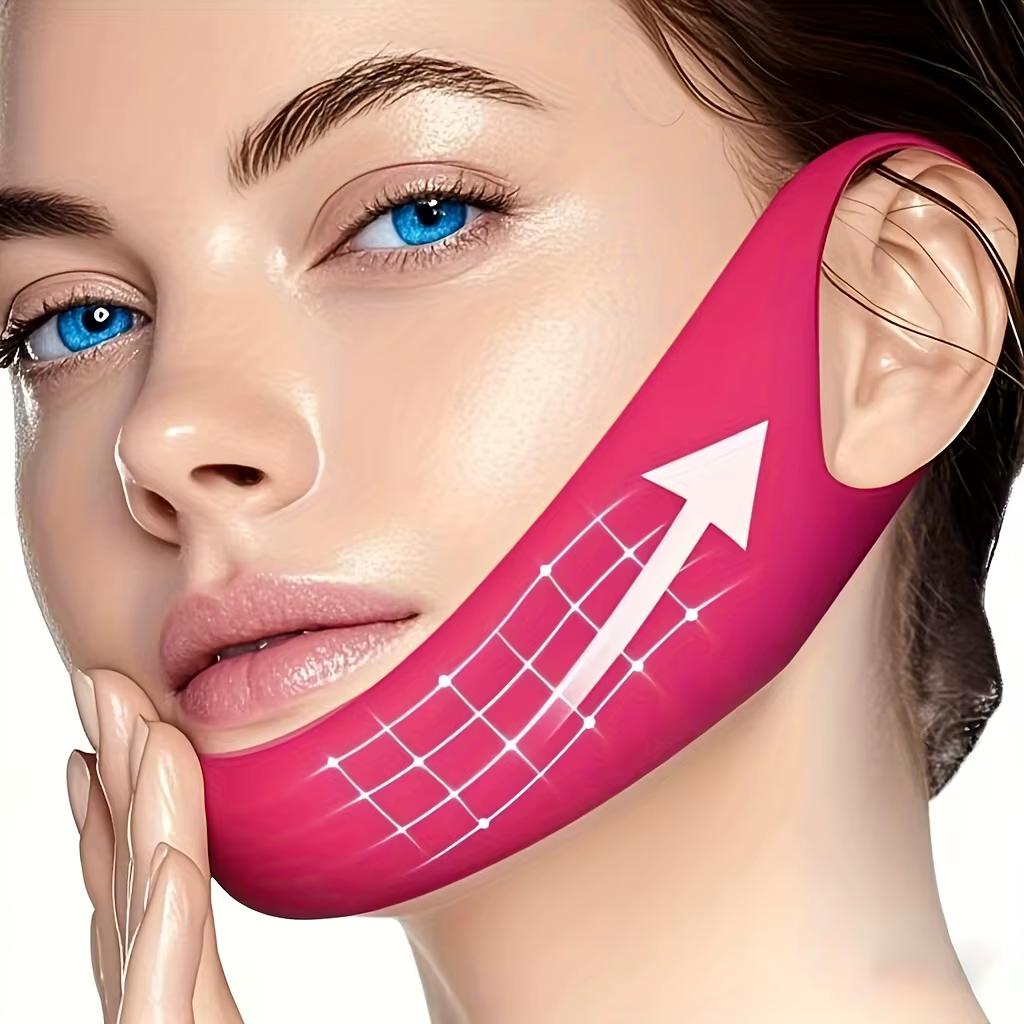 Masque facial amincissant V-Line, bandeau liftant pour correction du double menton