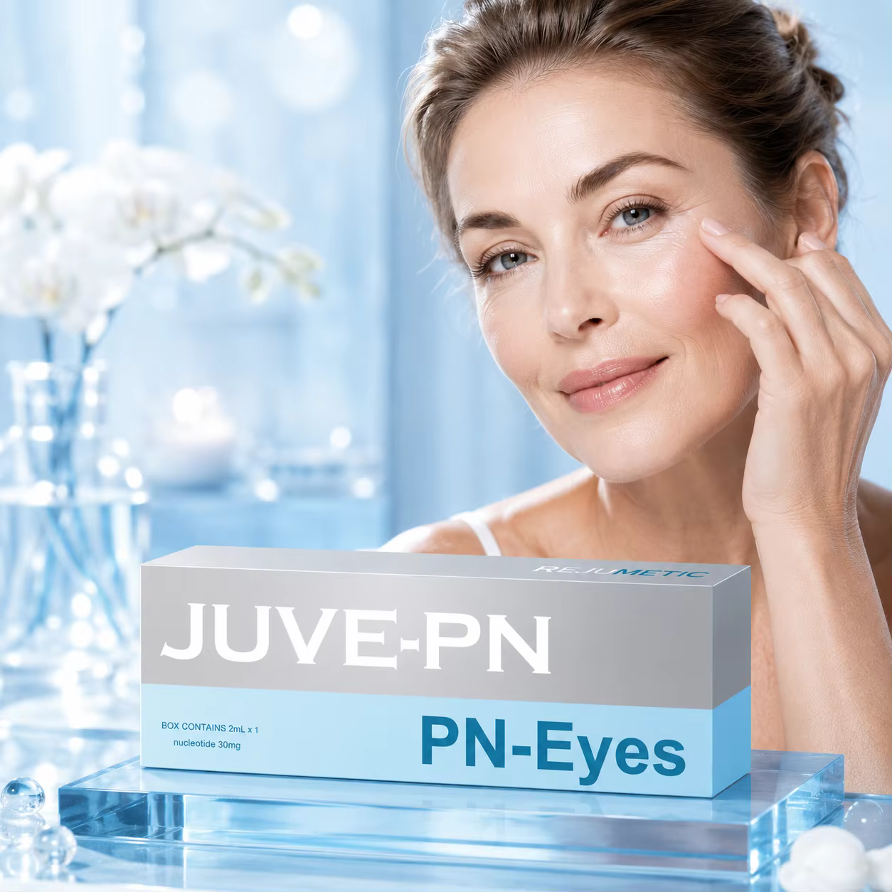 Sérum PN PDRN à l'acide hyaluronique pour le visage et les yeux, booster cutané polyvalent, soin cor