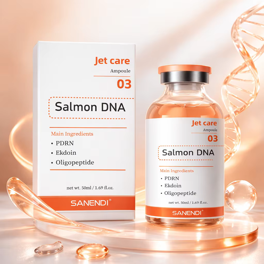 Sérum ADN de saumon NAD+ Sanendi, essence de peptide de cuivre, acide hyaluronique, booster de peau,
