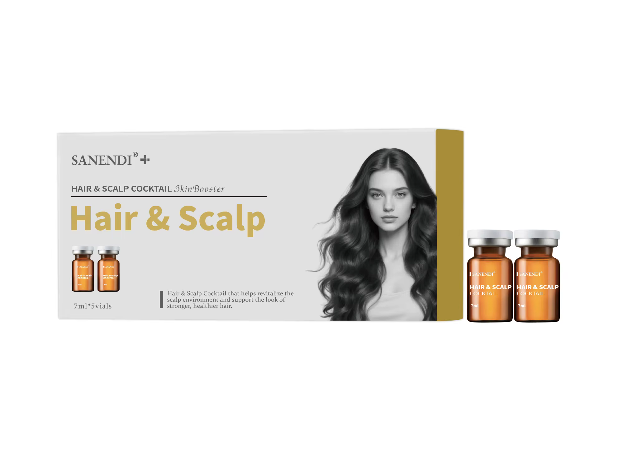 SANENDI Radiance Cocktail Booster de peau Essence hydratante et améliorant la lueur pour un look lum