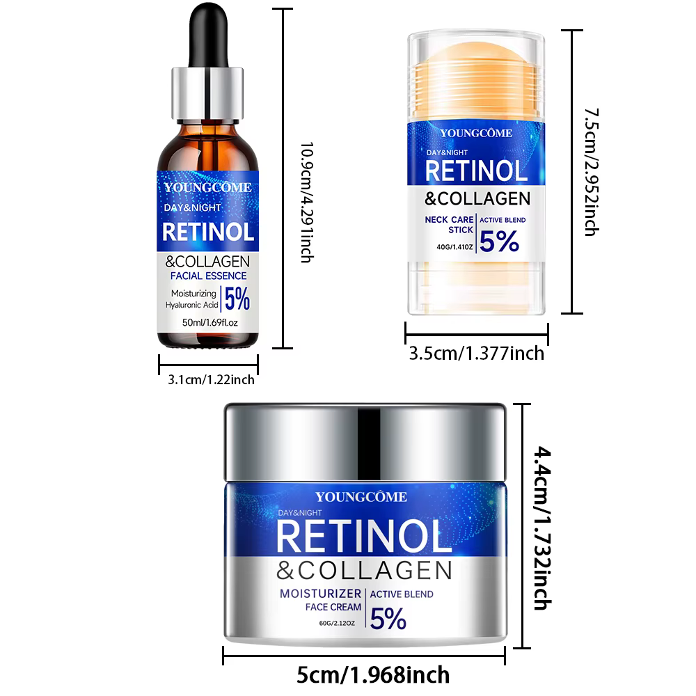 Ensemble de sérum pour le visage, dissolvant de rides au rétinol, raffermissant instantané, crème An