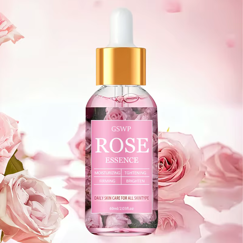 GSWP Essence hydratante à la rose, magnifiquement emballée, hydrate en profondeur, éclaircit le tein