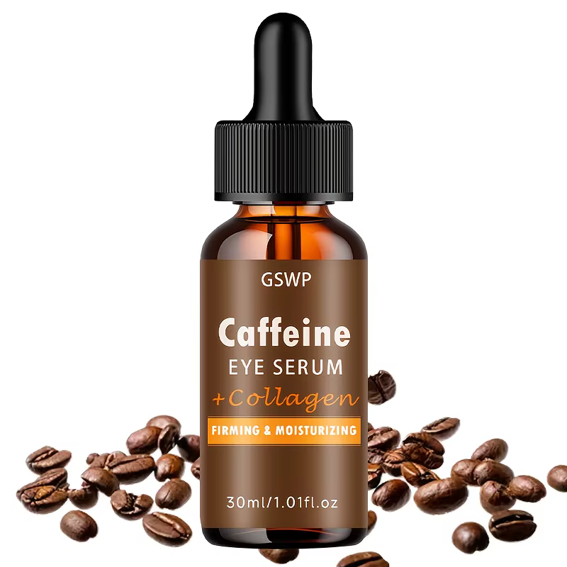 Sérum pour les yeux à la caféine GSWP, enrichi en collagène, procure une hydratation intense, relève