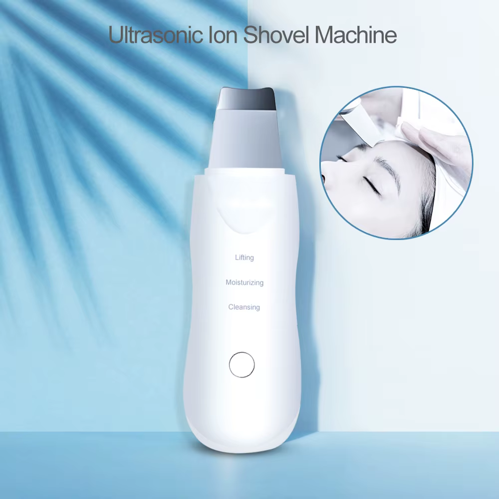 Épurateur de peau à ultrasons à vibrations profondes, nettoyeur de visage, masseur facial, exfoliant