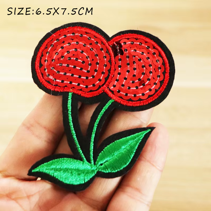Écussons à paillettes de dessin animé pour vêtements, autocollants de bricolage, applique sur les vê