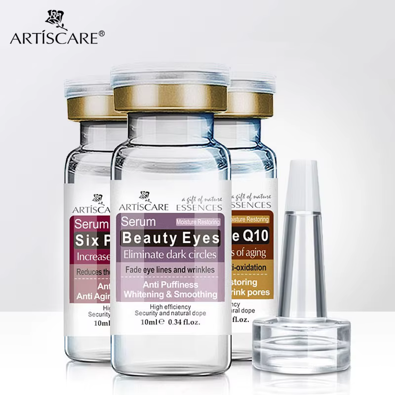 ARTISCARE-Ensemble de sérum anti-âge et beauté pour les yeux, crème pour les six peptides, éliminati