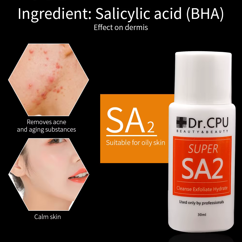 Solution de Peeling aquatique hautement concentrée 30ML AS1 SA2 AO3 pour Machine de beauté Hydra Der