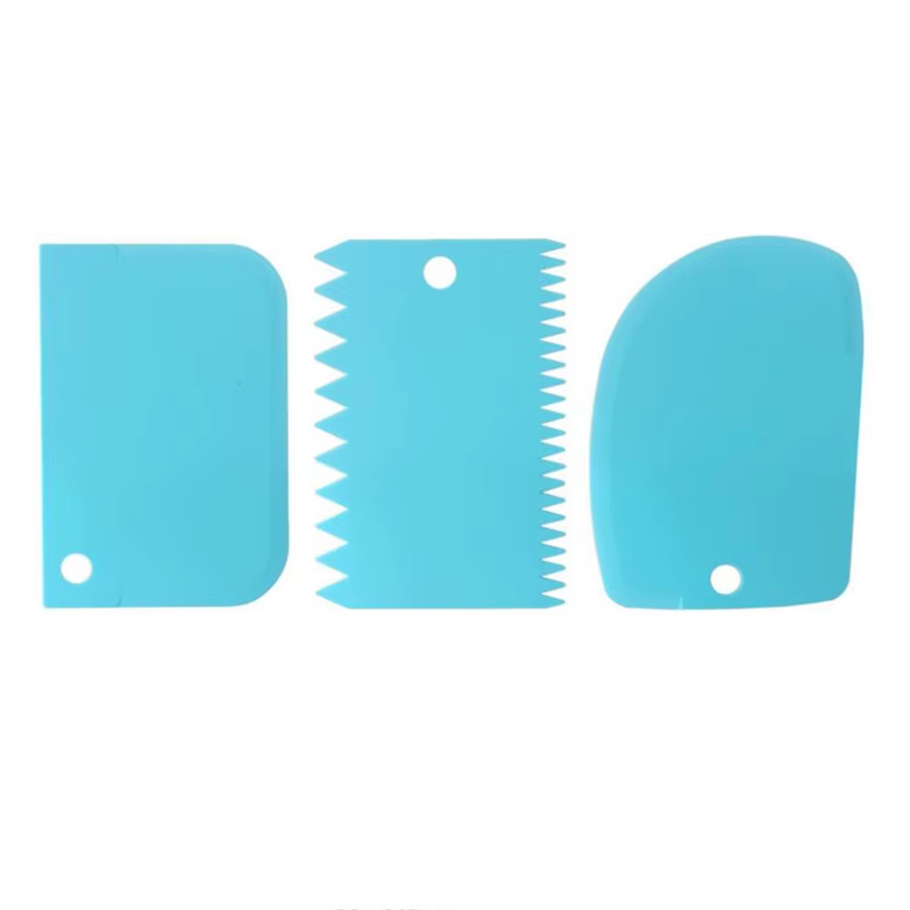 Coupe-pâte à gâteau, trancheuse, spatule pour gâteau, grattoir à crème, coupe-pâte, grattoir, dents 
