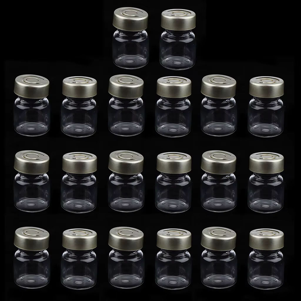 Africsterys-Flacons de Sérum en Verre Scellé, Liquide HI, Beaucoup Transparent, 20 Pièces