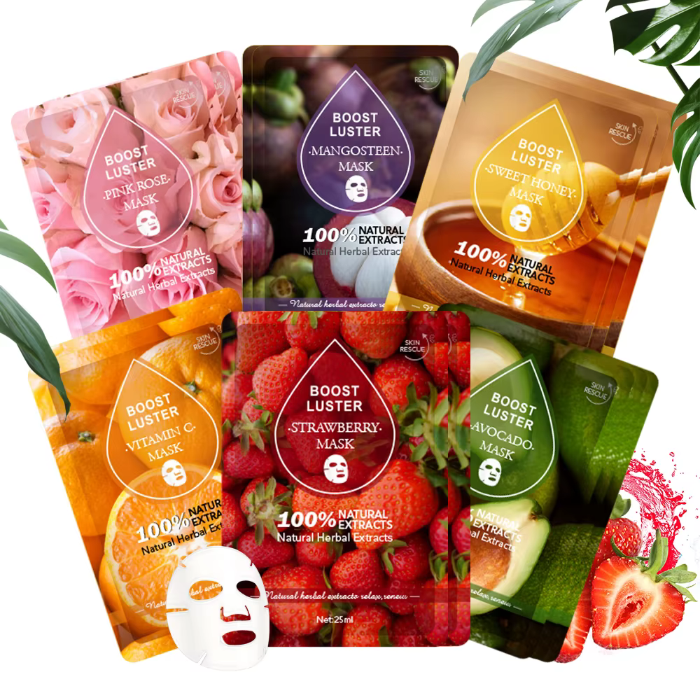 AILKE-Masque facial hydratant blanchissant à la vitamine C, acide hyaluronique, anti-rides, soins po