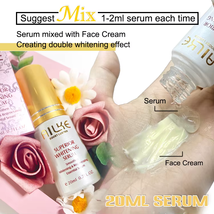 AILKE crème éclaircissante pour le visage, éclaircissante, réduit les taches, pour la peau noire et