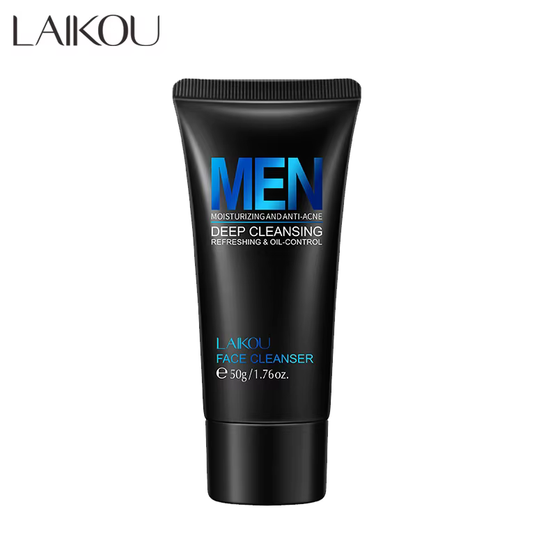 LAIKOU-Nettoyant pour le visage pour homme, soins de la peau hydratants, contrôle du sébum, élimine 