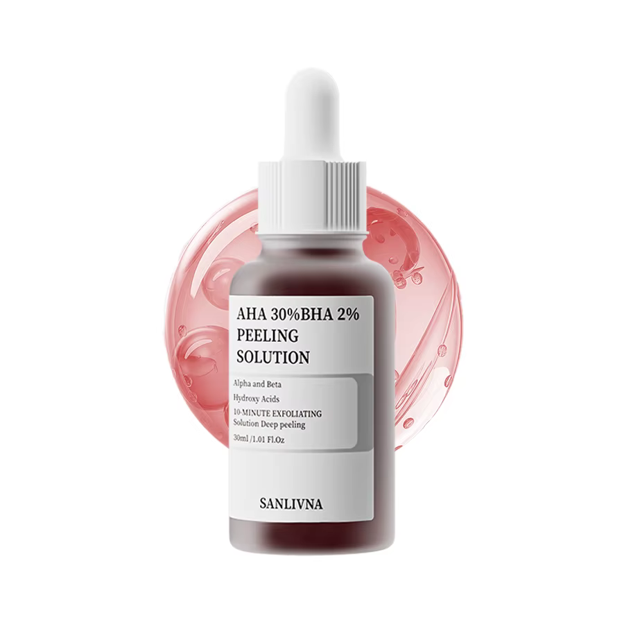 AHA 30% + BHA 2% sérum exfoliant à l'acide salicylique pour le visage 10% Niacinamide + 1% Zinc, 10%
