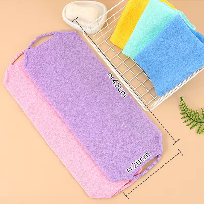 Lingette exfoliante pour la beauté de la peau, Gant de toilette japonais, Serviette de bain en nylon