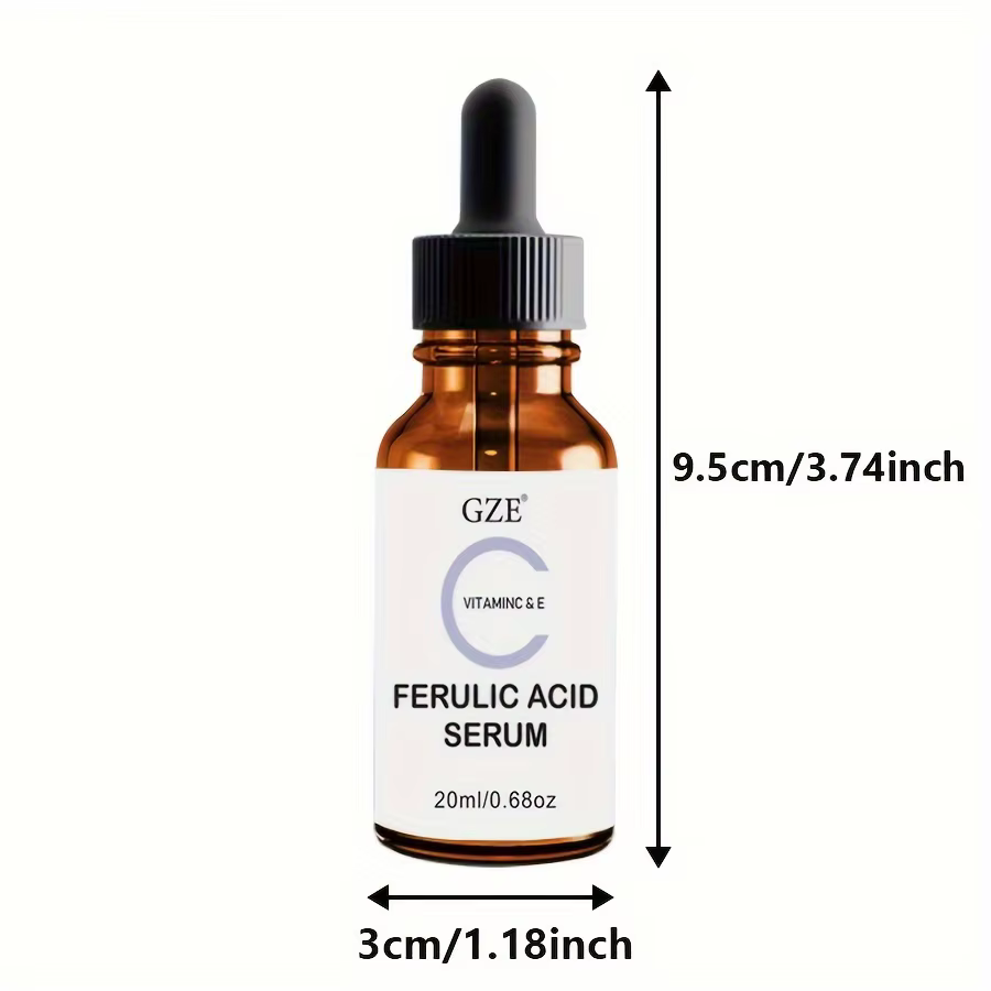 Sérum pour le visage ferulique GZE avec vitamine C, vitamine E et acide absorbant - vous fait paraît