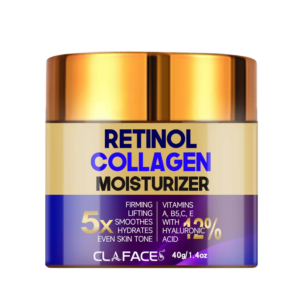 CLAFACES Rétinol crème hydratante pour le visage répare la peau endommagée nourrir en profondeur la