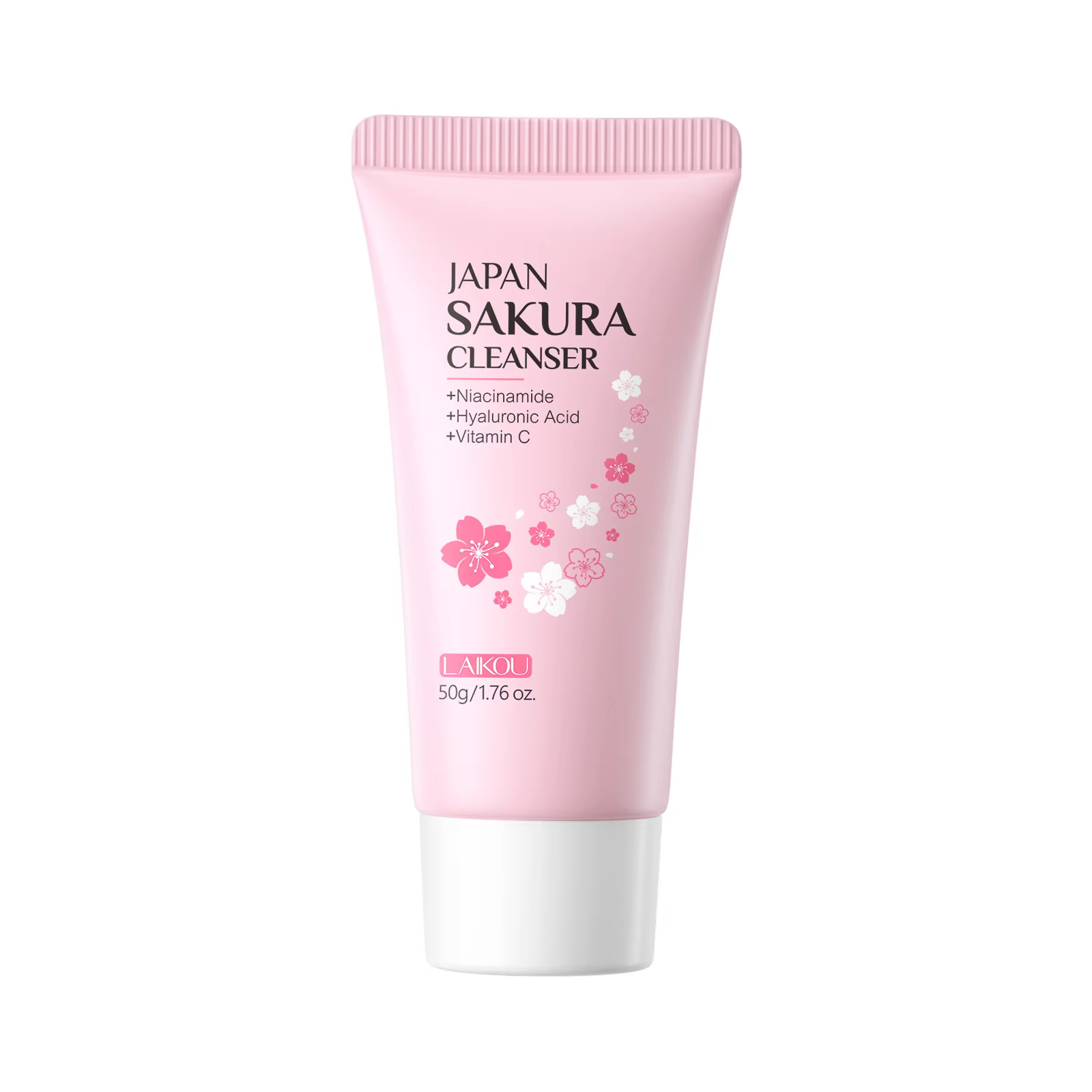Nettoyant visage Laikou Sakura, nettoyage en profondeur des pores, contrôle du sébum, hydratant, écl