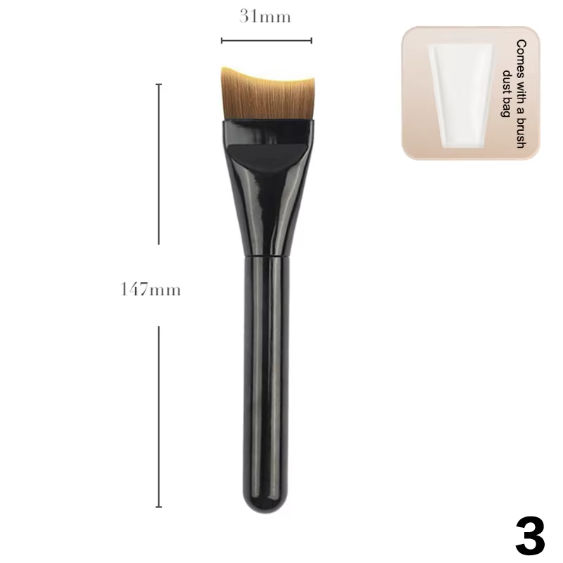 Pinceau de fond de teint Ultra fin, léger, pour Contour du visage, plat, mélange de fond de teint, c