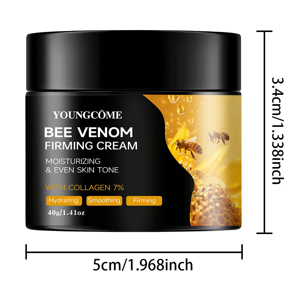 Crème Premium au Venin d'Abeille Visage et Cou – Boost de Collagène, Raffermissante, Liftante, Hydra