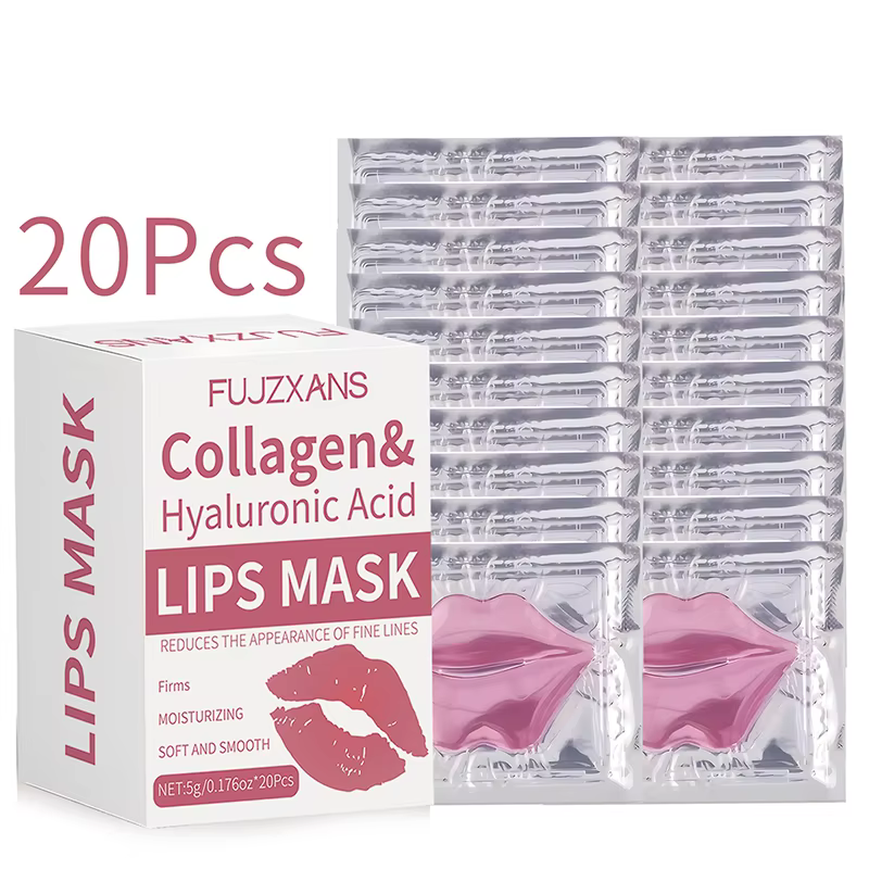 Masques à lèvres roses, feuilles pour soins de la peau, réduit l'aspect des taches foncées, hydrate 