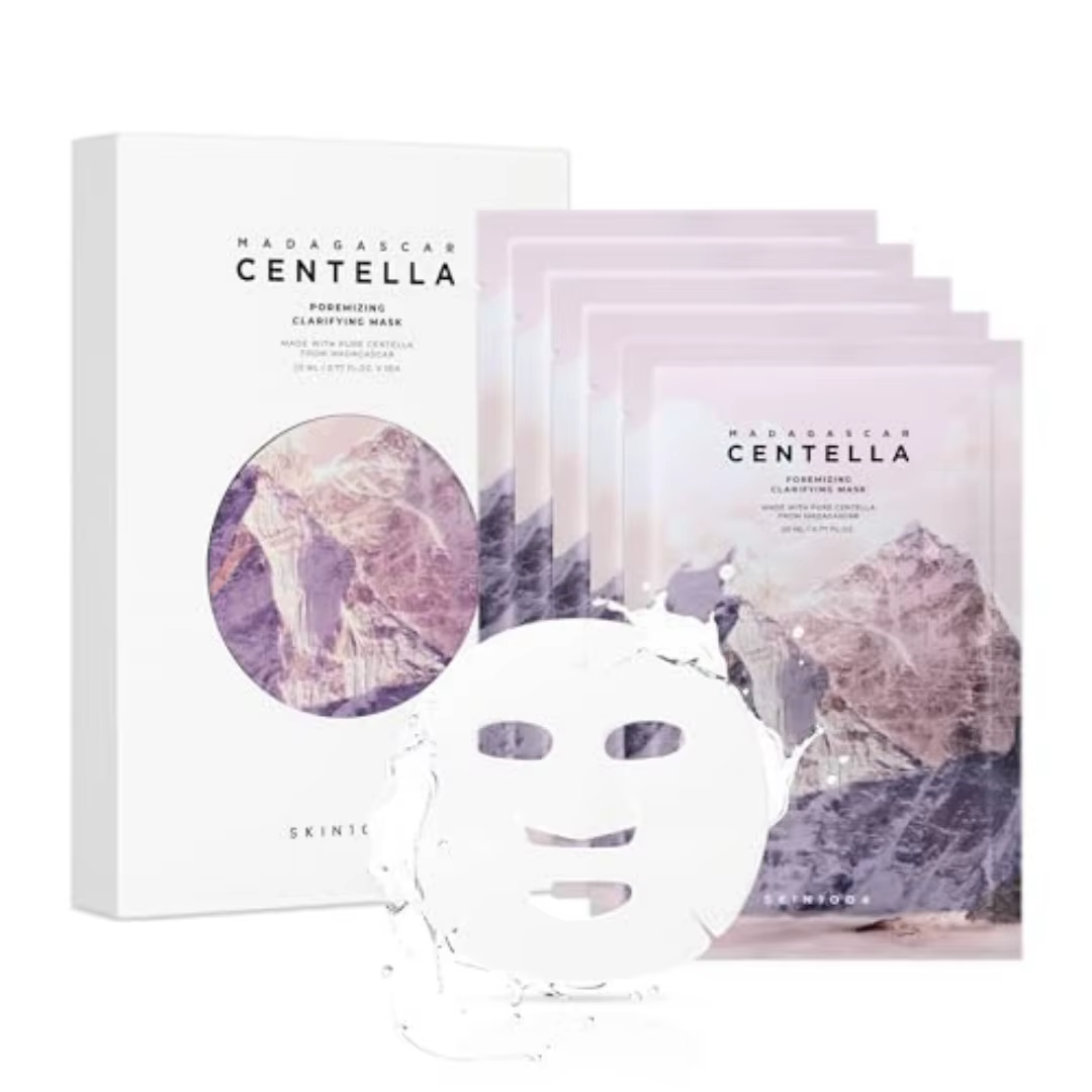 Masque clarifiant pour les pores SKIN1004 Centella Poremizing, 5 pièces, masque facial clarifiant po