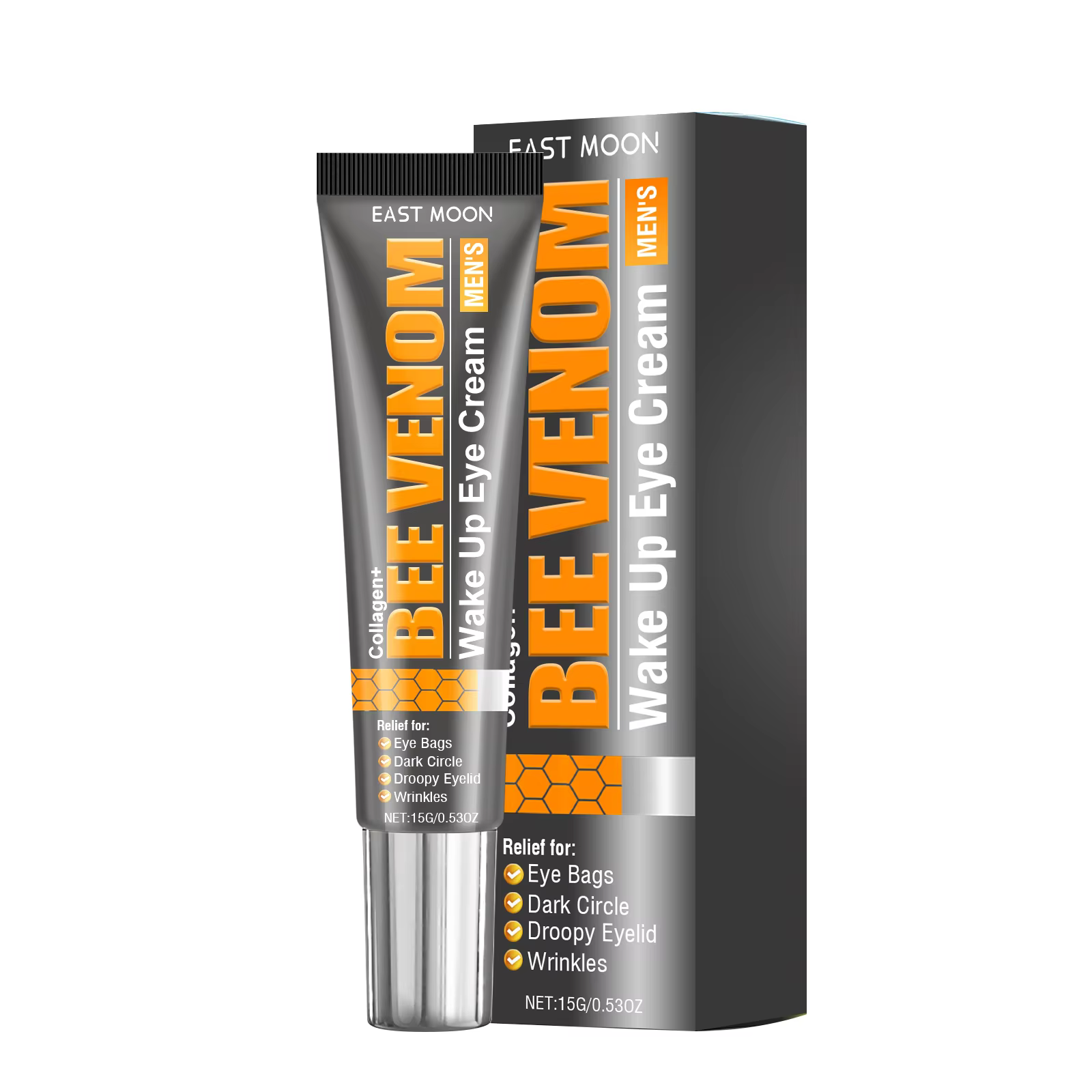 Crème Contour des Yeux au Venin d'Abeille Hydratante pour Peaux Sèches, Réduit les Taches Brunes, At