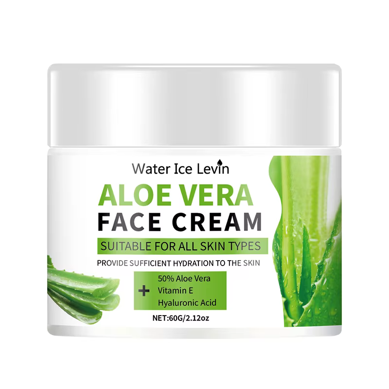 Crème pour le visage à l'aloe vera, hydratant hypoallergénique pour hommes et femmes, contient de l'