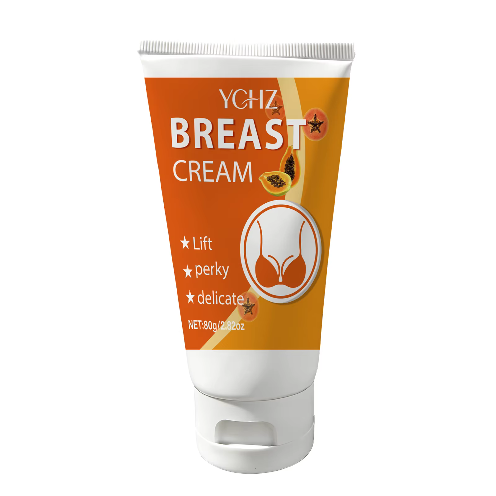 Crème de massage pour les seins à l'extrait de papaye - Hydrate et améliore la peau, raffermit les s