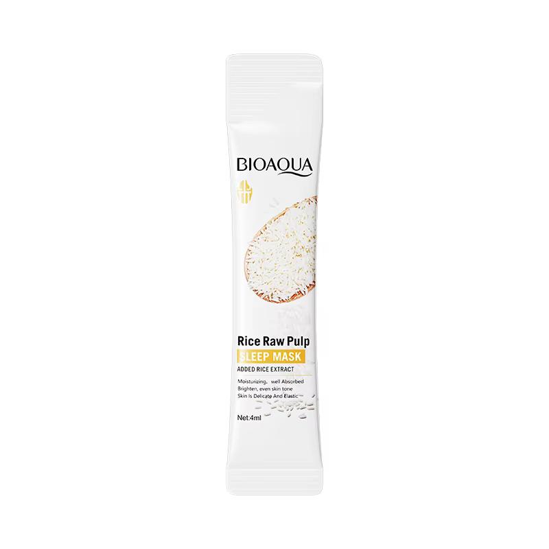 50/100 pièces BIOAQUA riz pâte brute masques de sommeil hydratant masque facial soin de la peau coll