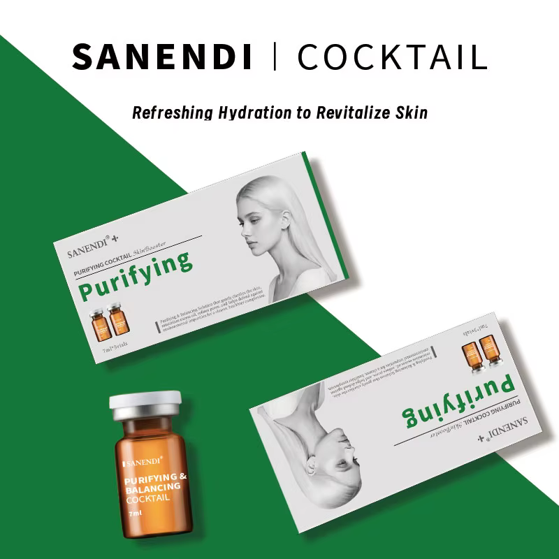 Sanendi sérum à Cocktail pour Ampoule faciale acide hyaluronique Dermapen purifiant hydratant Skinbo