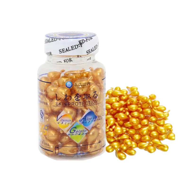 Capsules d'extrait de vitamine E pour rides instantanées, sérum hydratant Ve, Anti-vieillissement, e