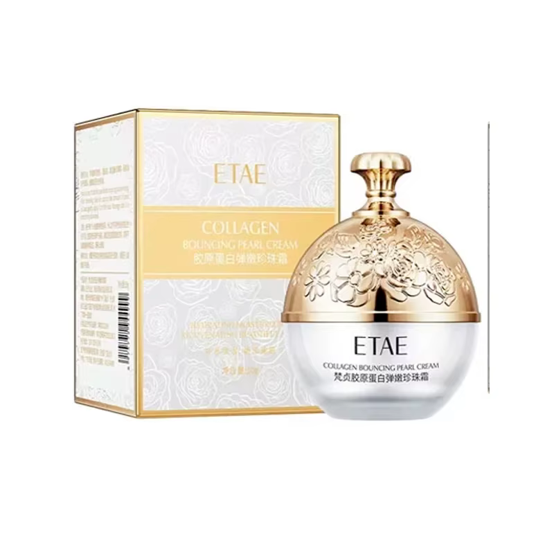 Crème pour le visage au collagène et aux perles pour femmes, Lifting, raffermissant, hydratant, coré