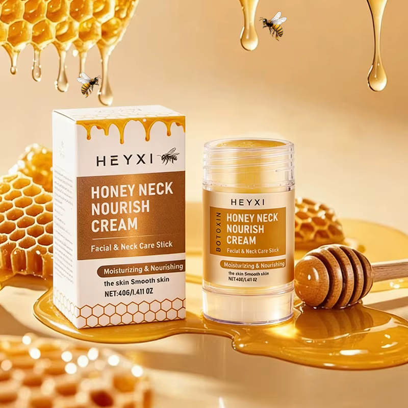 Crème nourrissante pour le cou au miel, ingrédients naturels, hydratation profonde, rafraîchissante