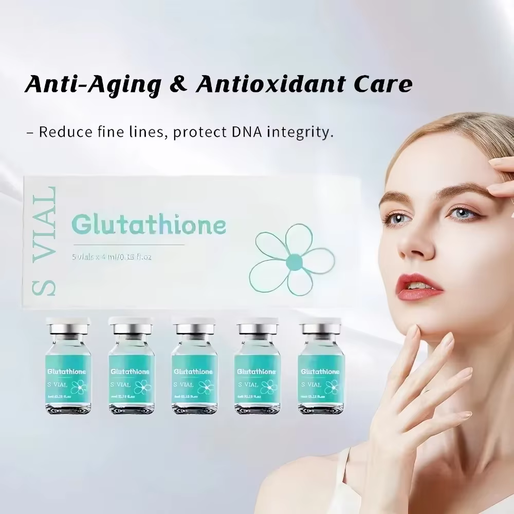 Ampoule d'essence éclaircissante au glutathion 4ml×5 – Hydratation intense pour l'élasticité et l'éc