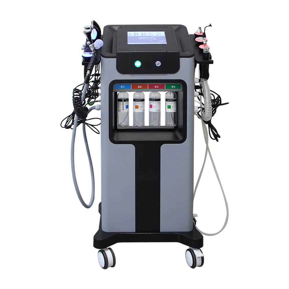 AOKO New10IN 1 Hydro Dermabrasion Aqua Peeling ultrasons soins du visage Injection d'oxygène rajeuni
