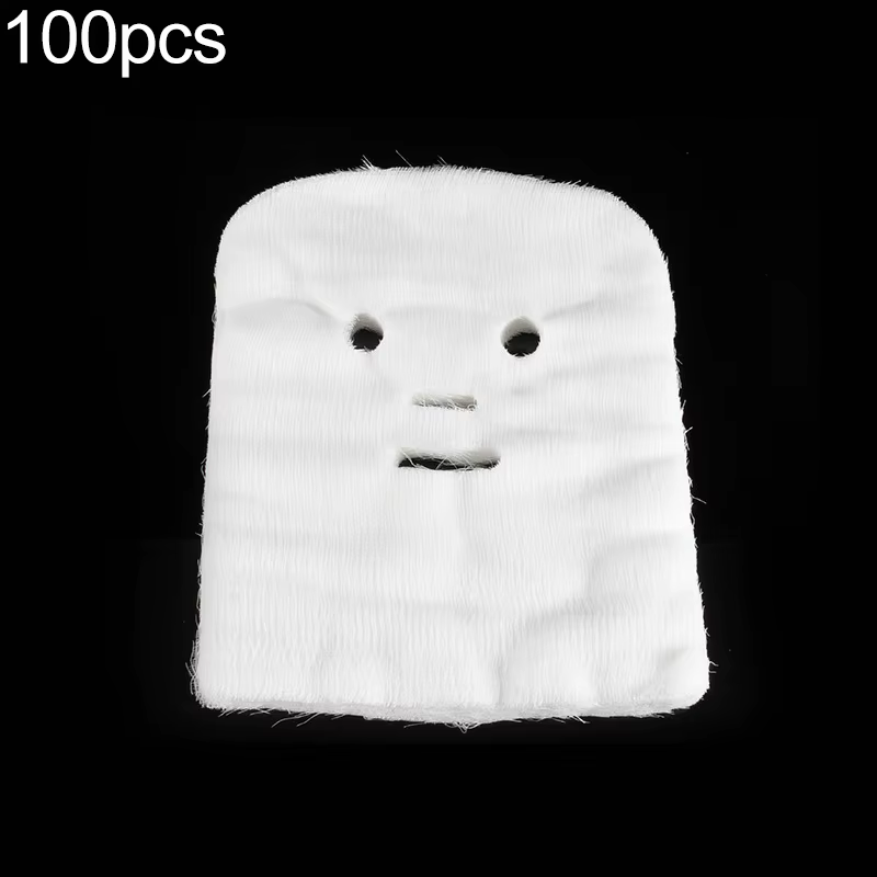 500/100 pièces masque de gaze pour le visage Ultra-mince pur coton jetable gaze masque Facial papier