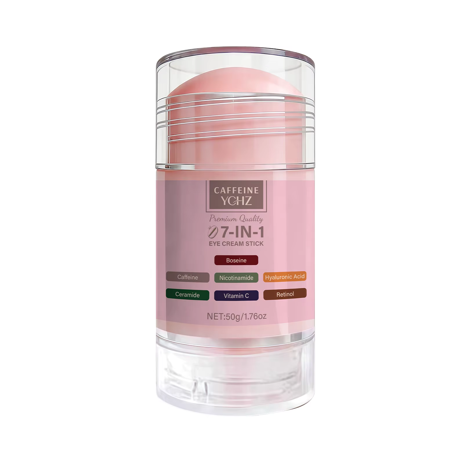 Stick Crème Contour des Yeux Hydratant et Raffermissant Intense 7-en-1 à la Caféine 50g, Contient de