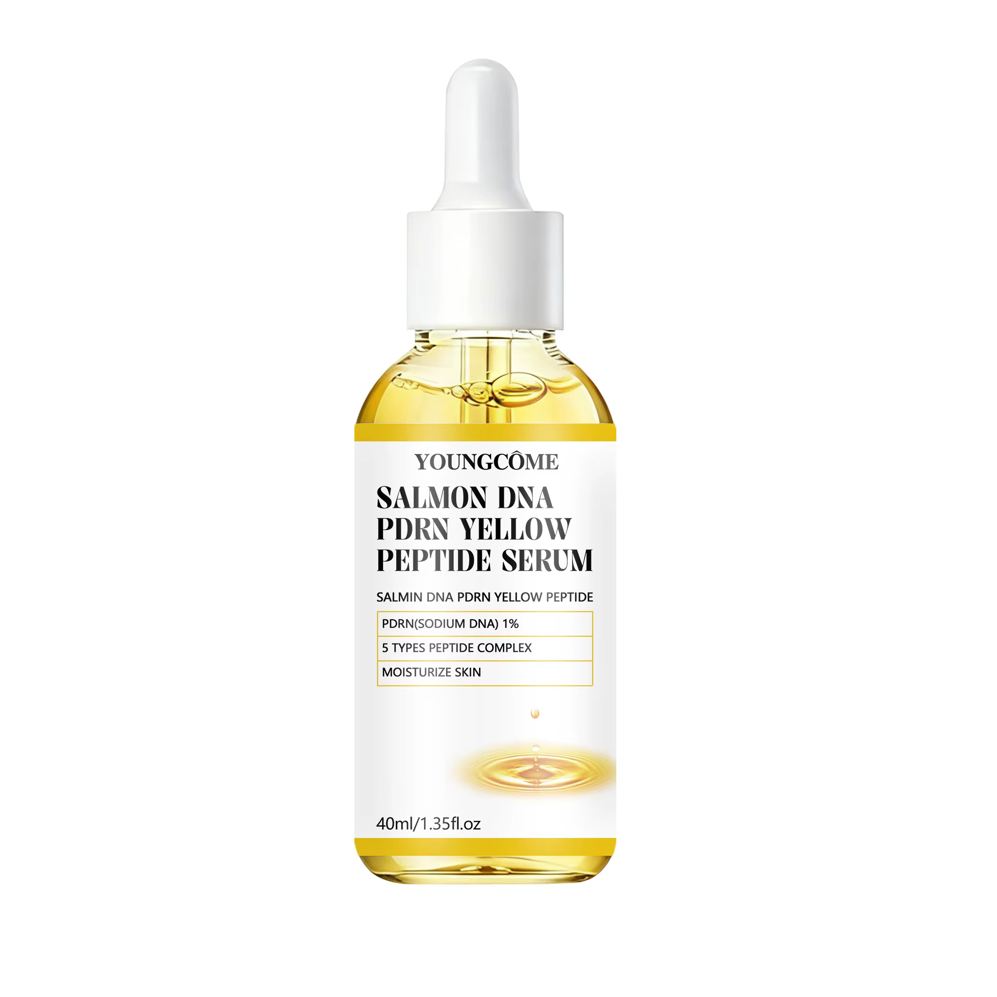 Sérum Complexe ADN de Saumon PDRN + Peptides Jaunes - Raffermissant, Hydratant, Réparateur Cutané, É