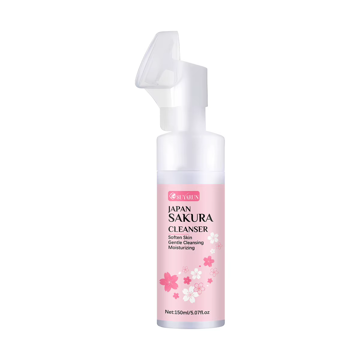 SUYARUN Japonais Sakura Face Wash - Nettoyant hydratant doux, contrôle de l'huile éclaircissante pou
