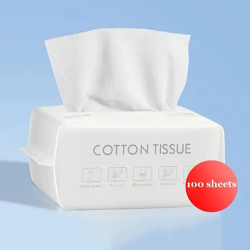 100 lingettes nettoyantes pour le visage ultra douces, douces et efficaces – Double usage, extractib