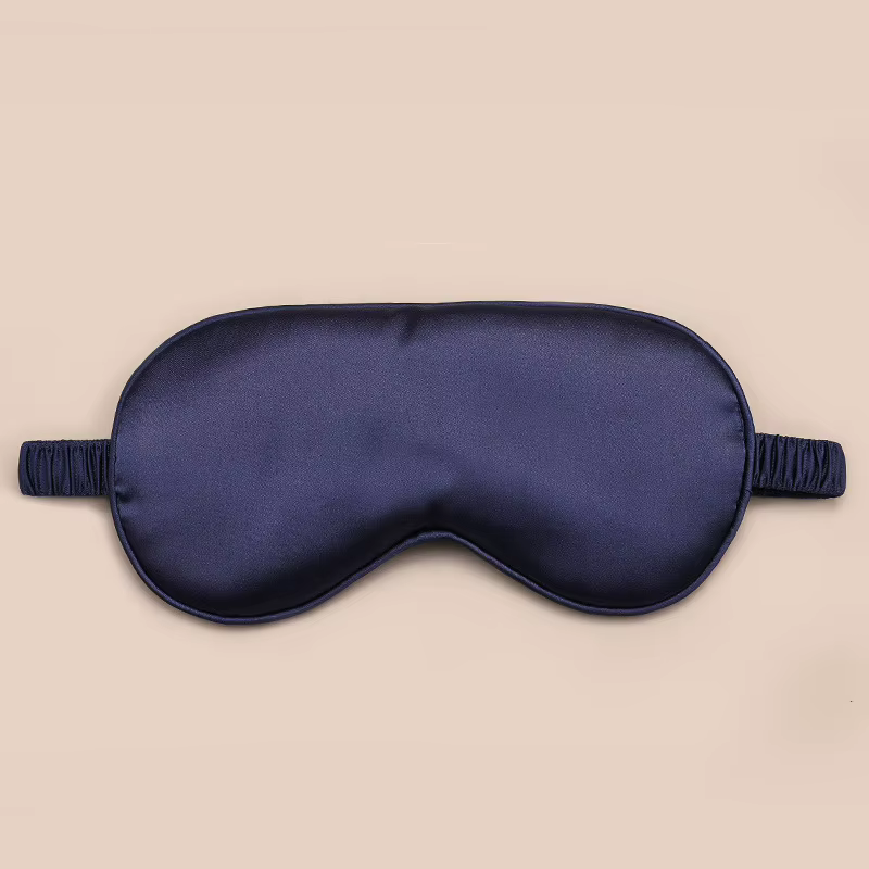 Masque de sommeil en soie - 100% occultant, sans pression sur les yeux, bandeau respirant et doux po