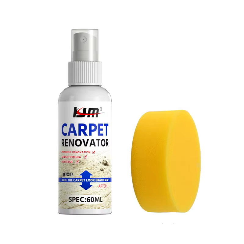 KJM Spray Détachant Sans Rinçage pour Tapis, Tissus, Canapés, Coussins, Urine d'Animaux, Graisse, Po