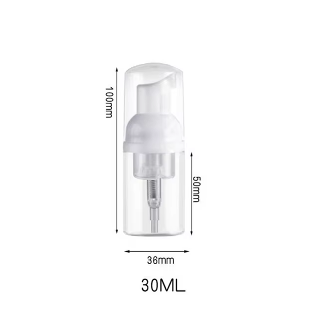 2 pièces 30ml 50ml 60ml 100ml bouteille de pompe à mousse en plastique vide visage cils bouteille co