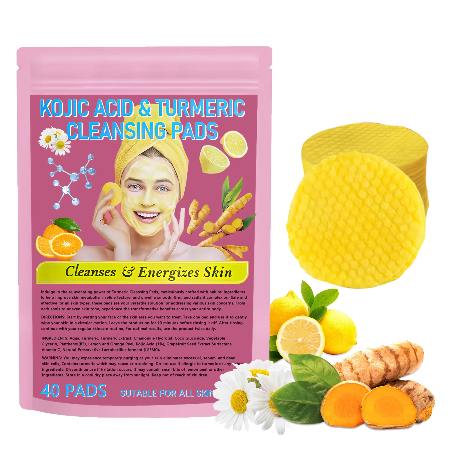 Crème Hydratante Visage au Curcuma : Nourrissante, Éclatante, Antioxydante et Apaisante – Soin Quoti