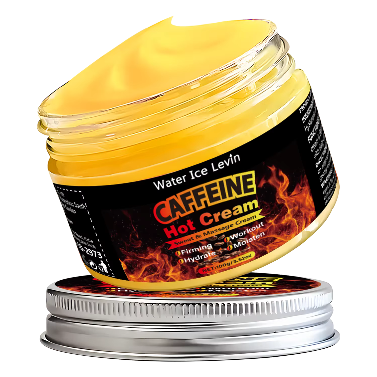 Crème de massage à la caféine, crème corporelle, riche en caféine et autres extraits, raffermit la p