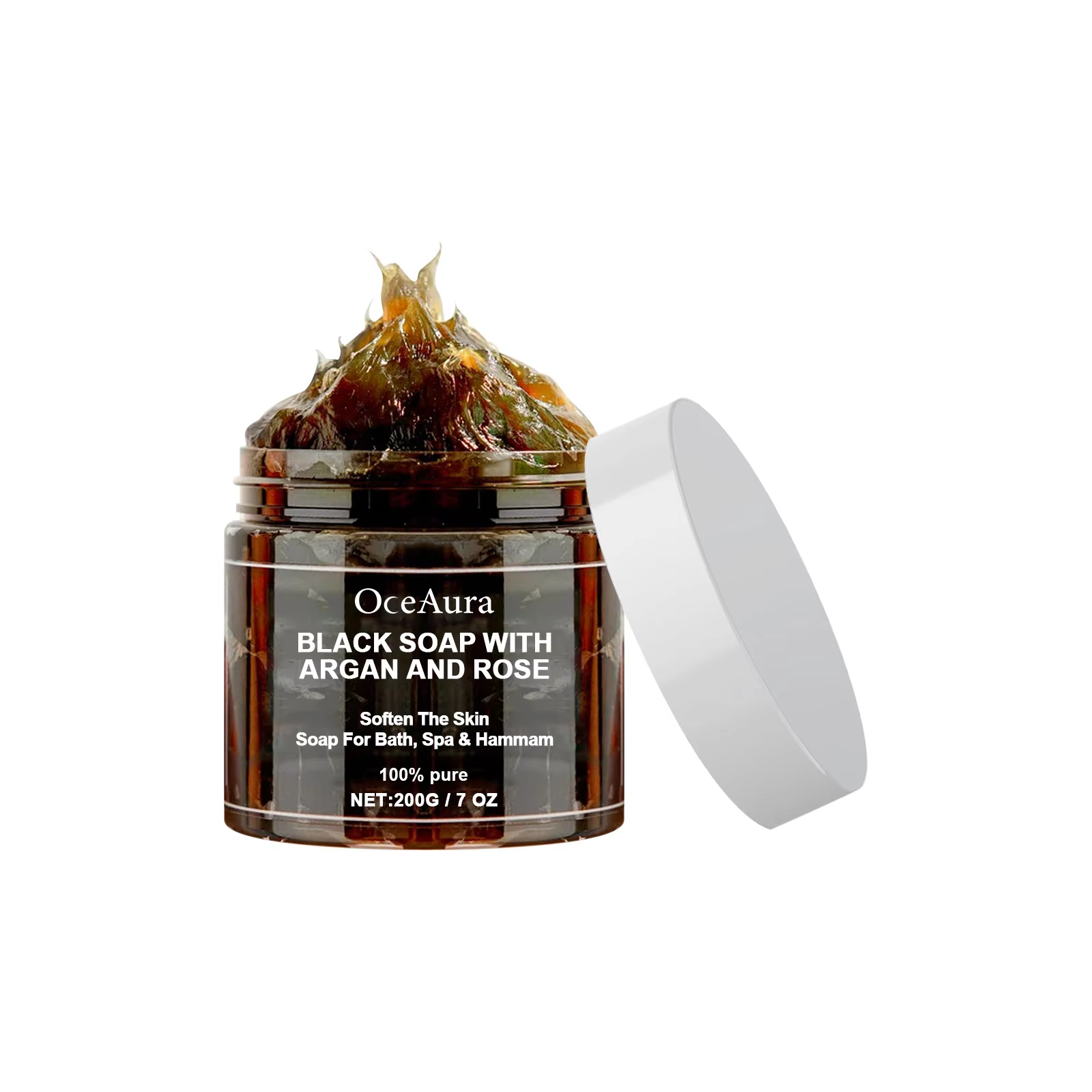 Savon nettoyant noir, exfoliant en profondeur, hydratant, peau douce, dissolvant d'obscurité, contrô