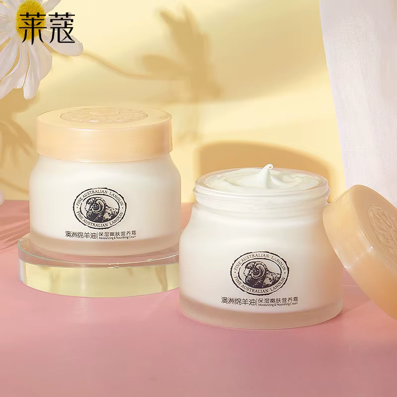 LAIKOU crème visage collagène hydratant pour le visage crème à l'huile de mouton lanoline peau hydra