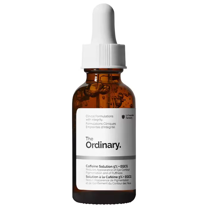 Solution de caféine 5% + EGCG 30 ml Sérum réduit les poches des yeux Cernes favorisant le éclairciss