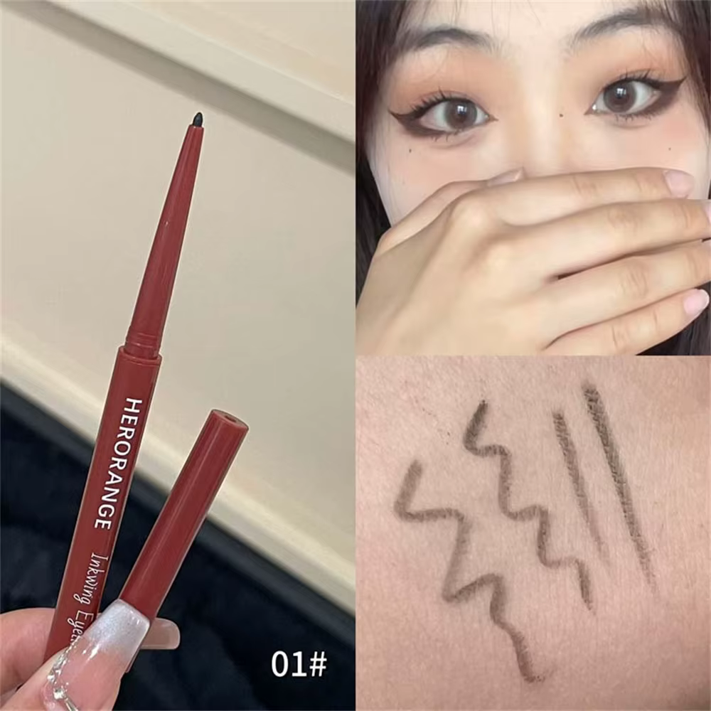 Crayon Gel Eyeliner 12 Couleurs Imperméable Lisse Rouge Brun Facile à Appliquer Fard à Paupières Nat